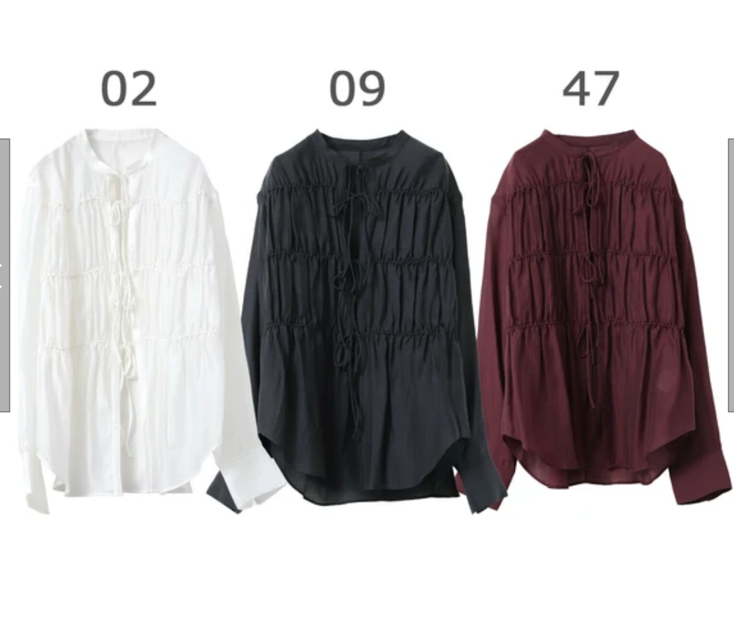 シアードビー織り シャーリングシャツ 2025新作 A/W