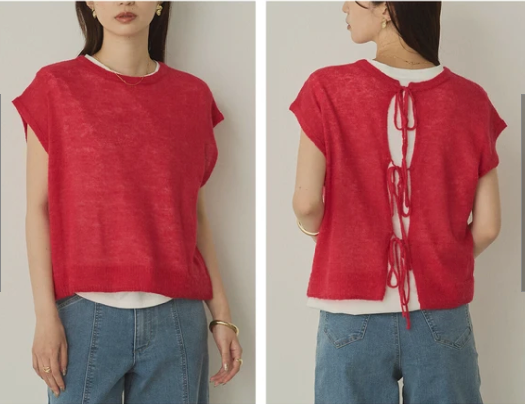 シアーアルパカ ニットトップス 2025新作 A/W