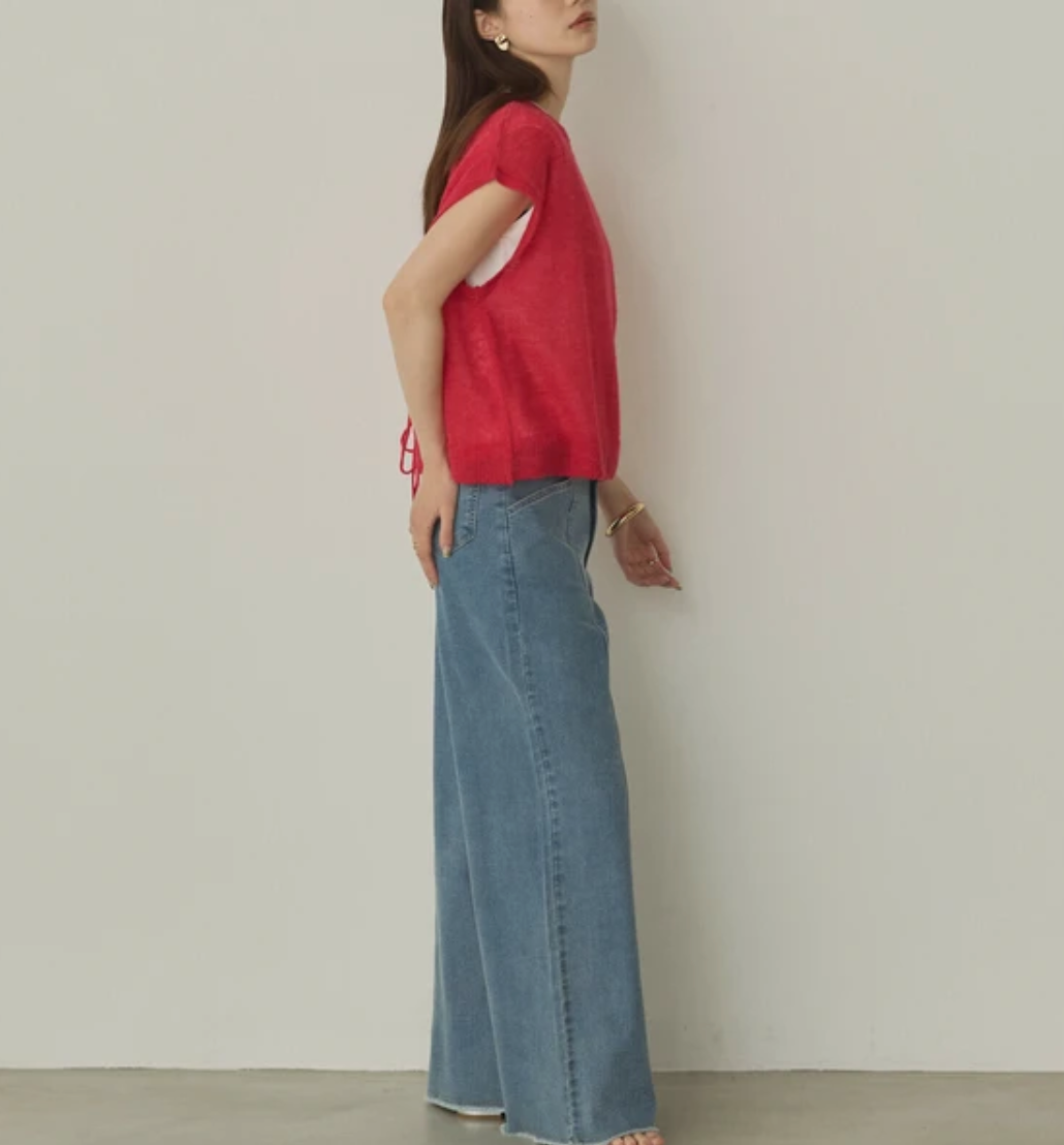 シアーアルパカ ニットトップス 2025新作 A/W