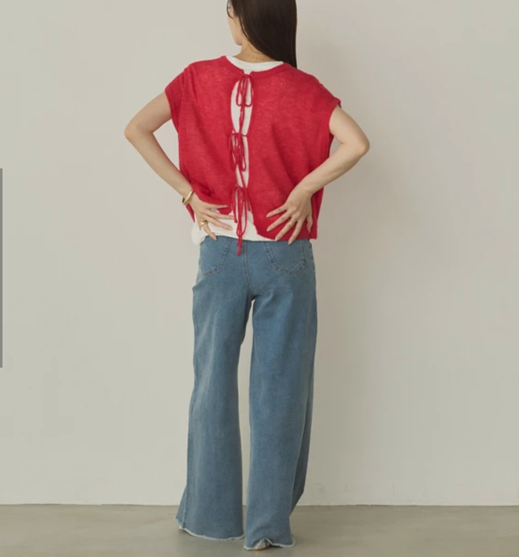 シアーアルパカ ニットトップス 2025新作 A/W