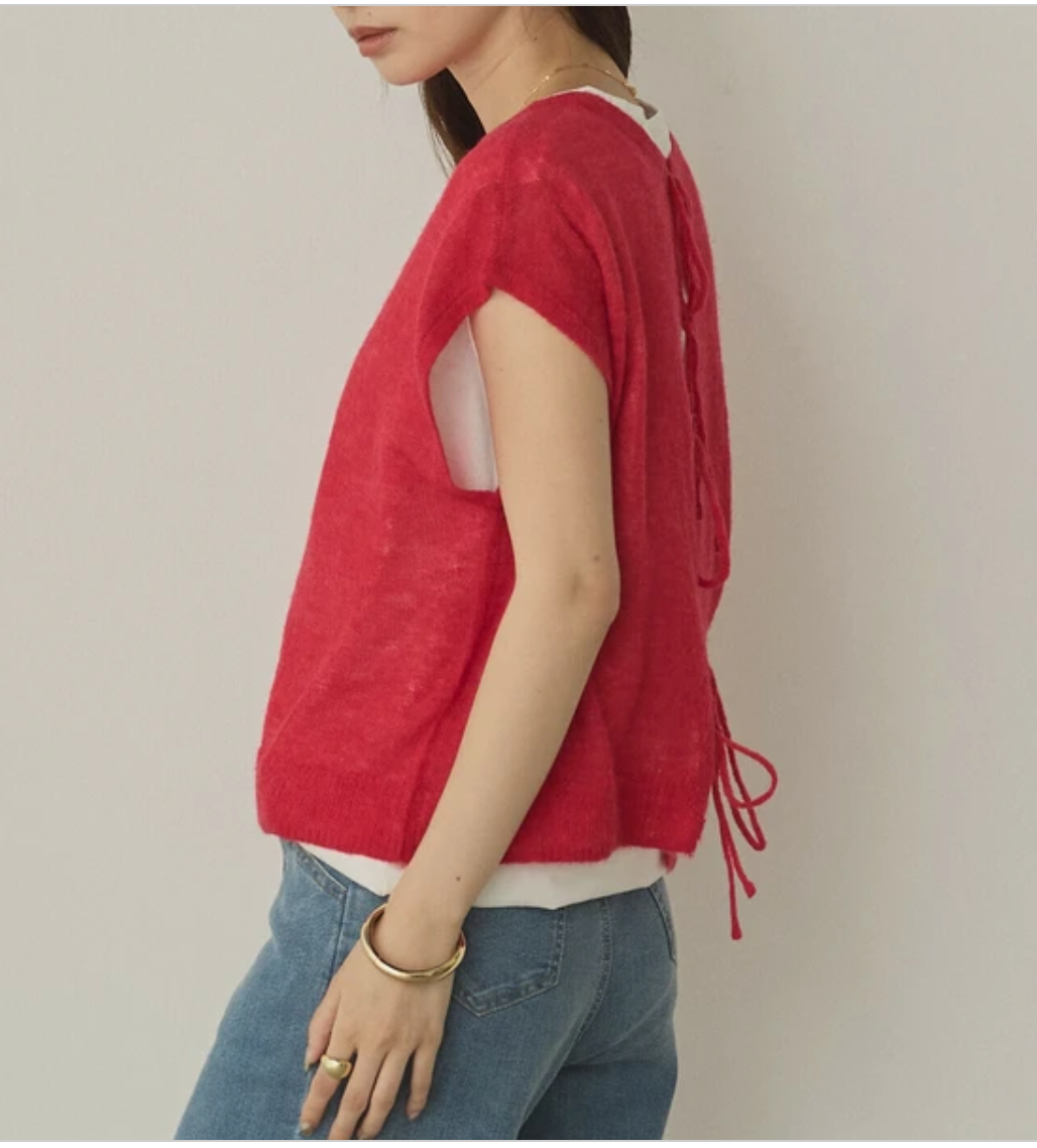 シアーアルパカ ニットトップス 2025新作 A/W