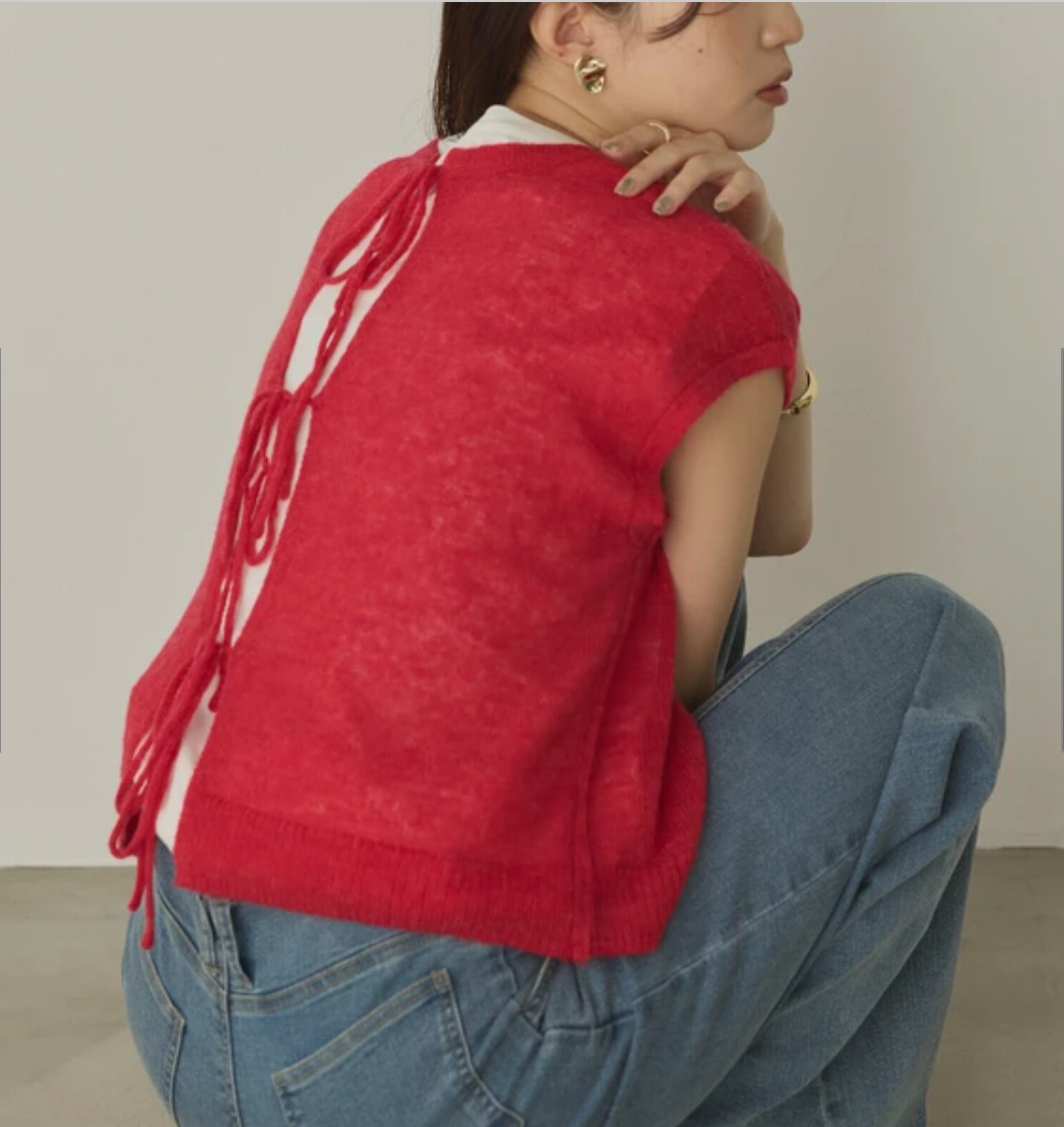 シアーアルパカ ニットトップス 2025新作 A/W