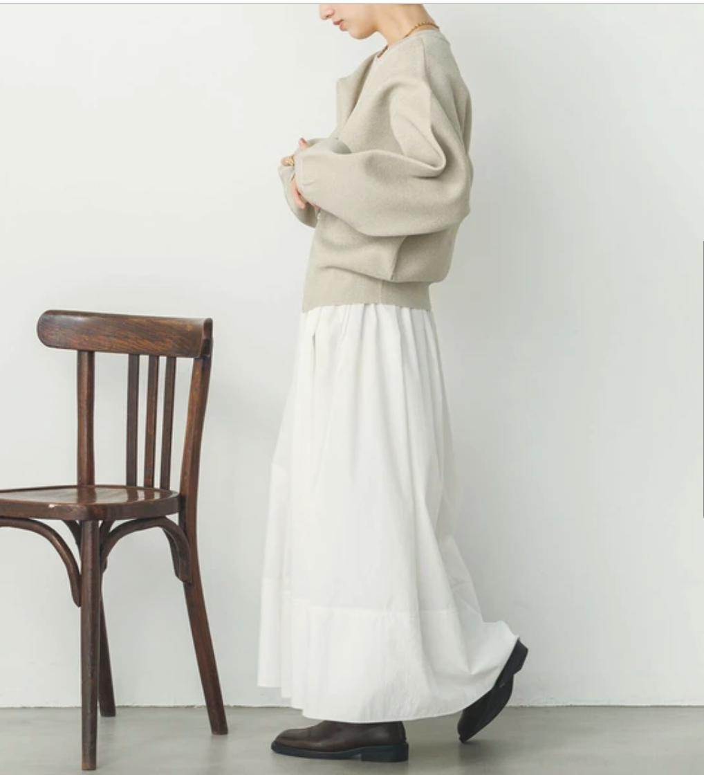 ジャガード編み ジップショートカーディガン