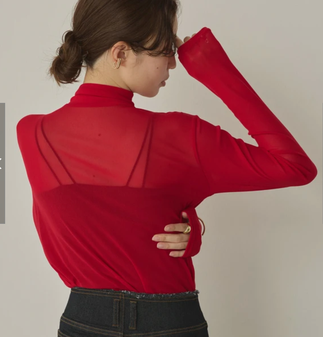 パワーネット フロントダブル タートルシアートップス 2025新作 A/W