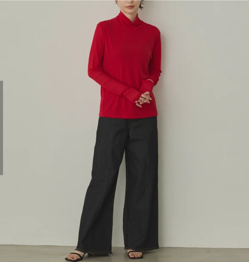 パワーネット フロントダブル タートルシアートップス 2025新作 A/W