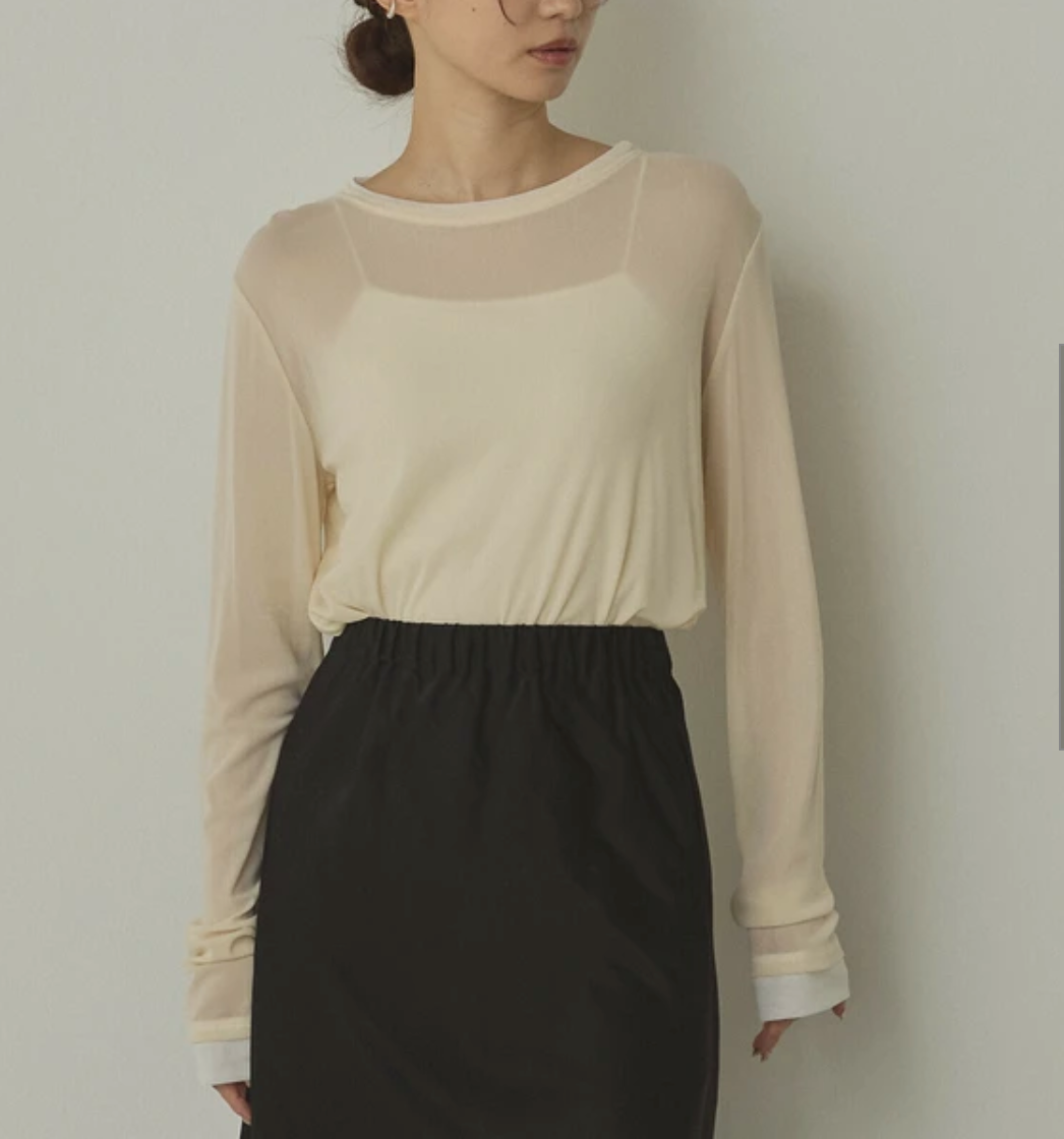 パワーネット バイカラートップス 2025新作 A/W