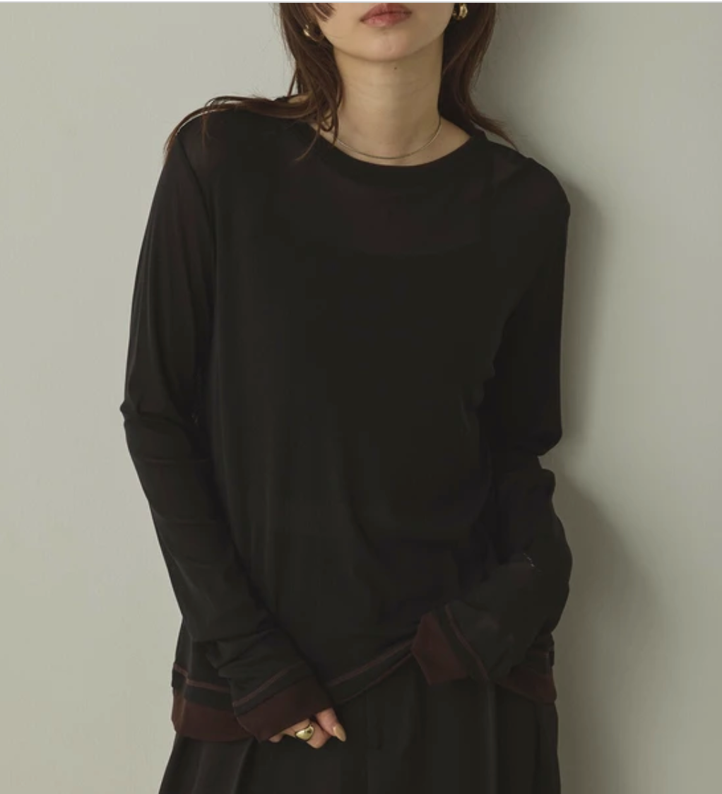 パワーネット バイカラートップス 2025新作 A/W