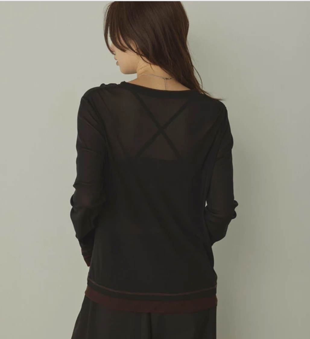 パワーネット バイカラートップス 2025新作 A/W