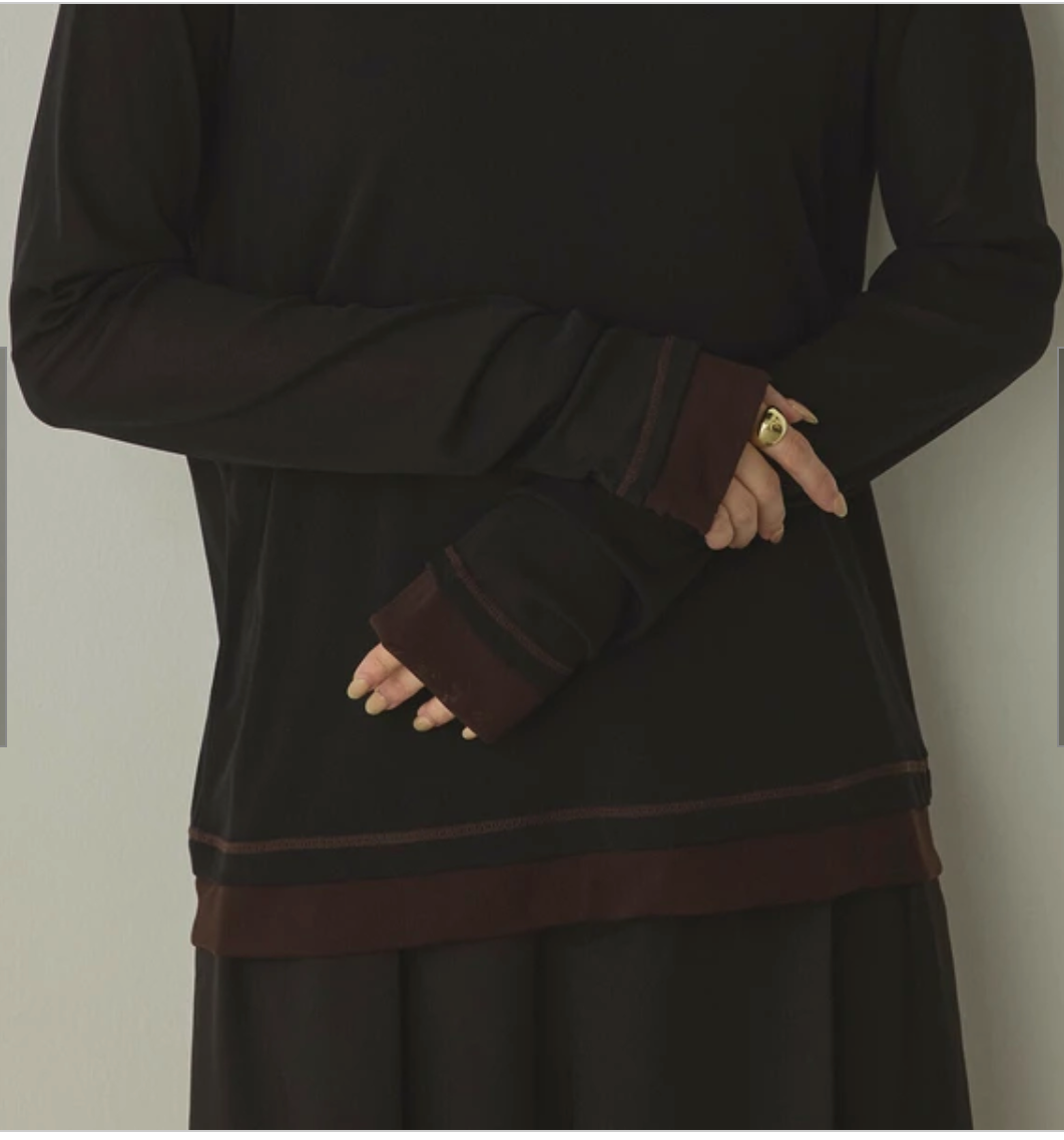 パワーネット バイカラートップス 2025新作 A/W