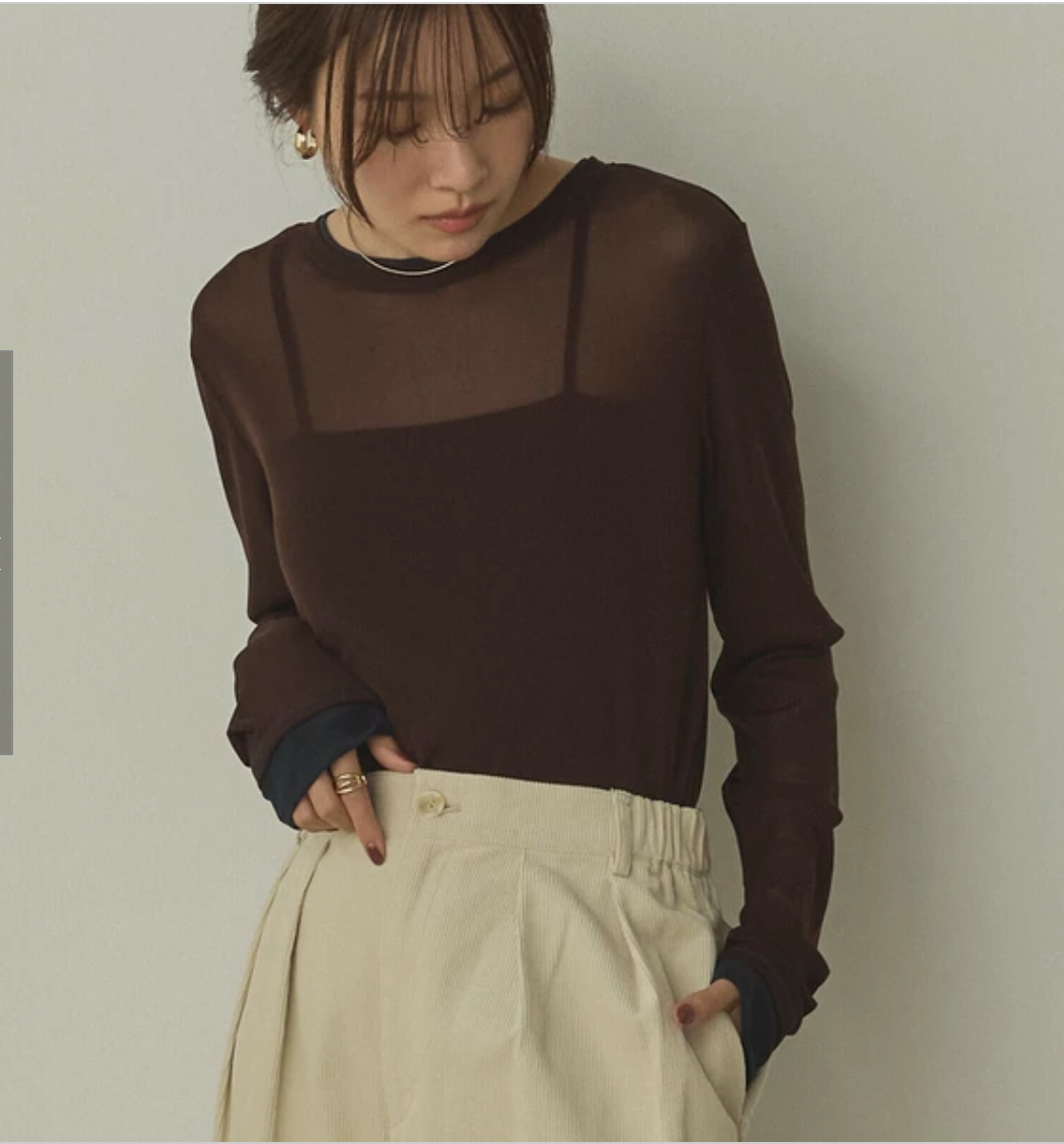 パワーネット バイカラートップス 2025新作 A/W