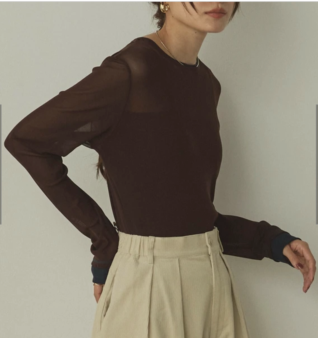 パワーネット バイカラートップス 2025新作 A/W