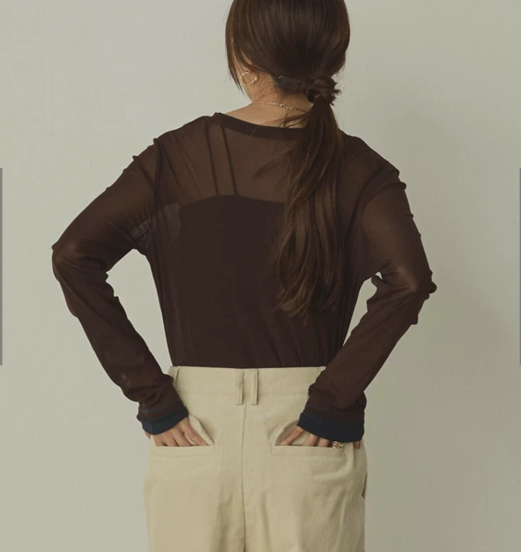 パワーネット バイカラートップス 2025新作 A/W