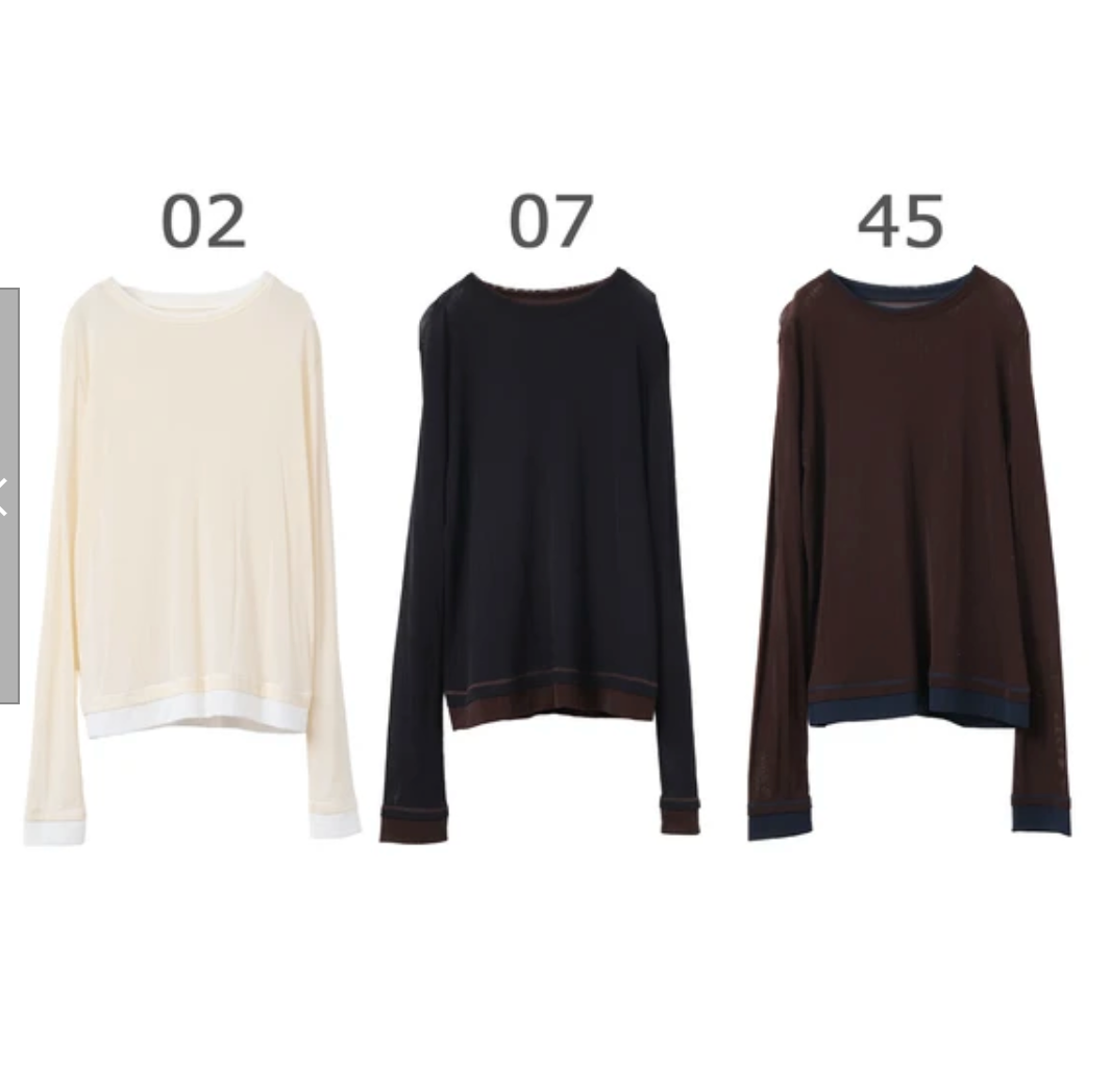 パワーネット バイカラートップス 2025新作 A/W