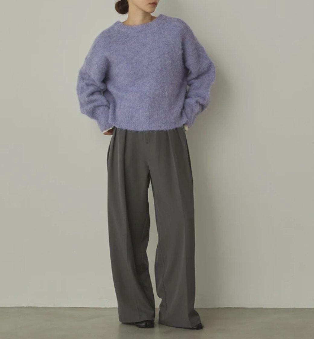 ミックスヤーン シャギー MIX起毛2WAYカーデ 2025新作 A/W