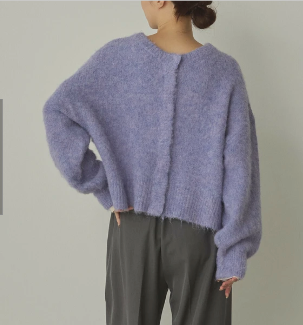 ミックスヤーン シャギー MIX起毛2WAYカーデ 2025新作 A/W