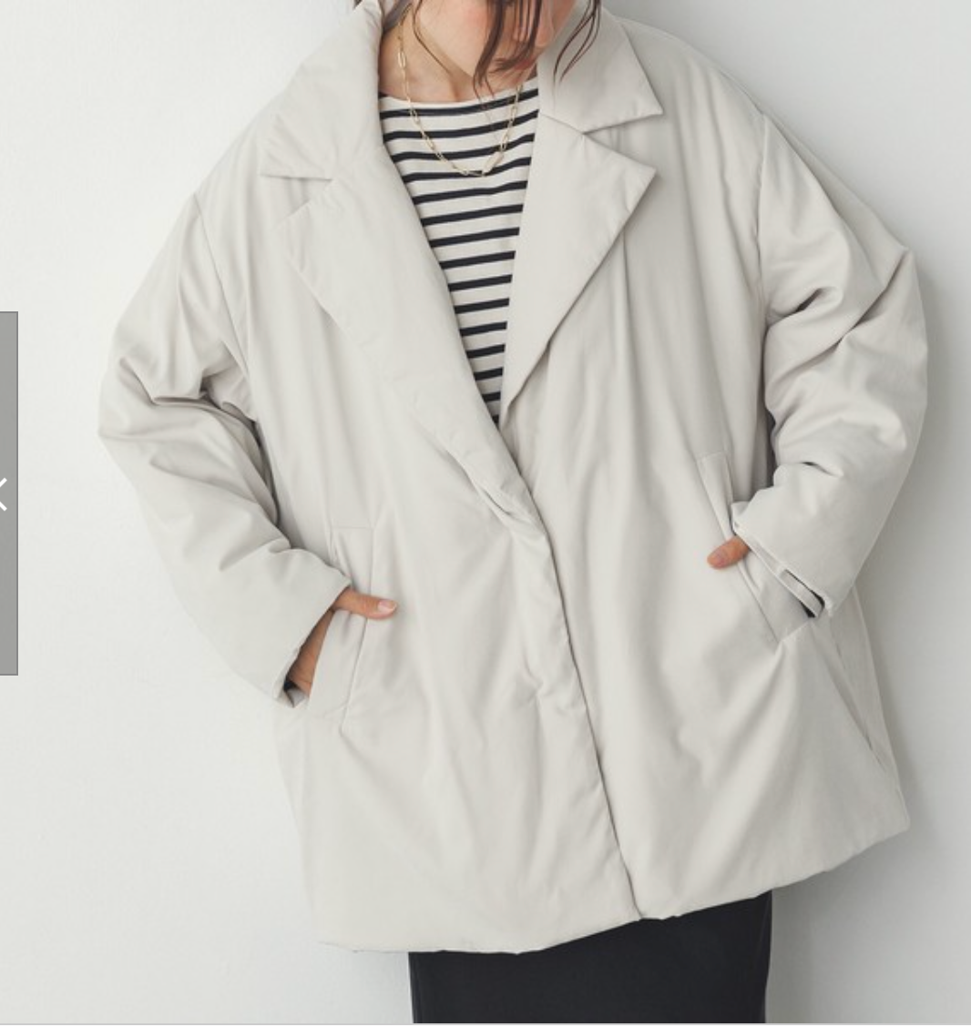 ピーチ テーラードミドルコート