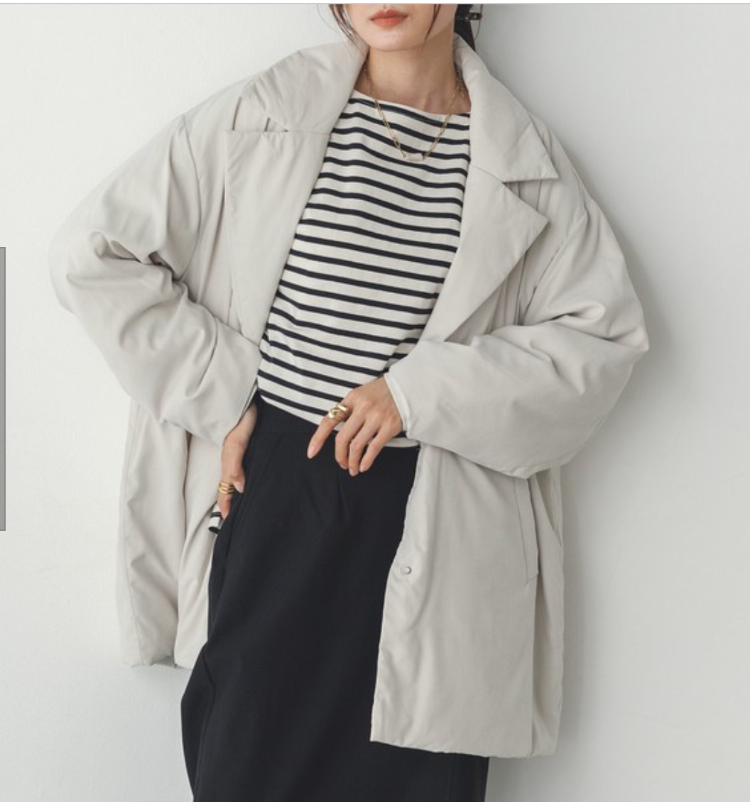 ピーチ テーラードミドルコート