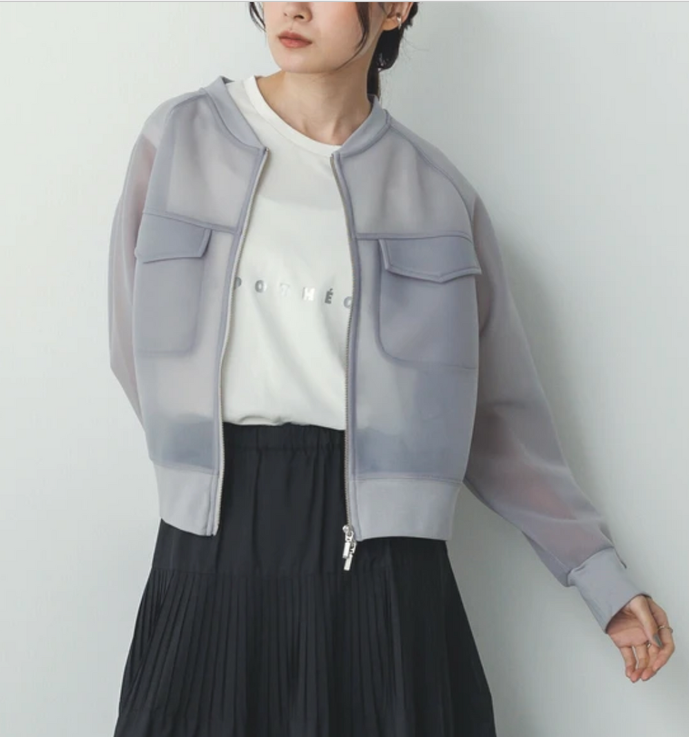 シアーダンボール ダブルジップアップ ブルゾン 2025新作 S/S