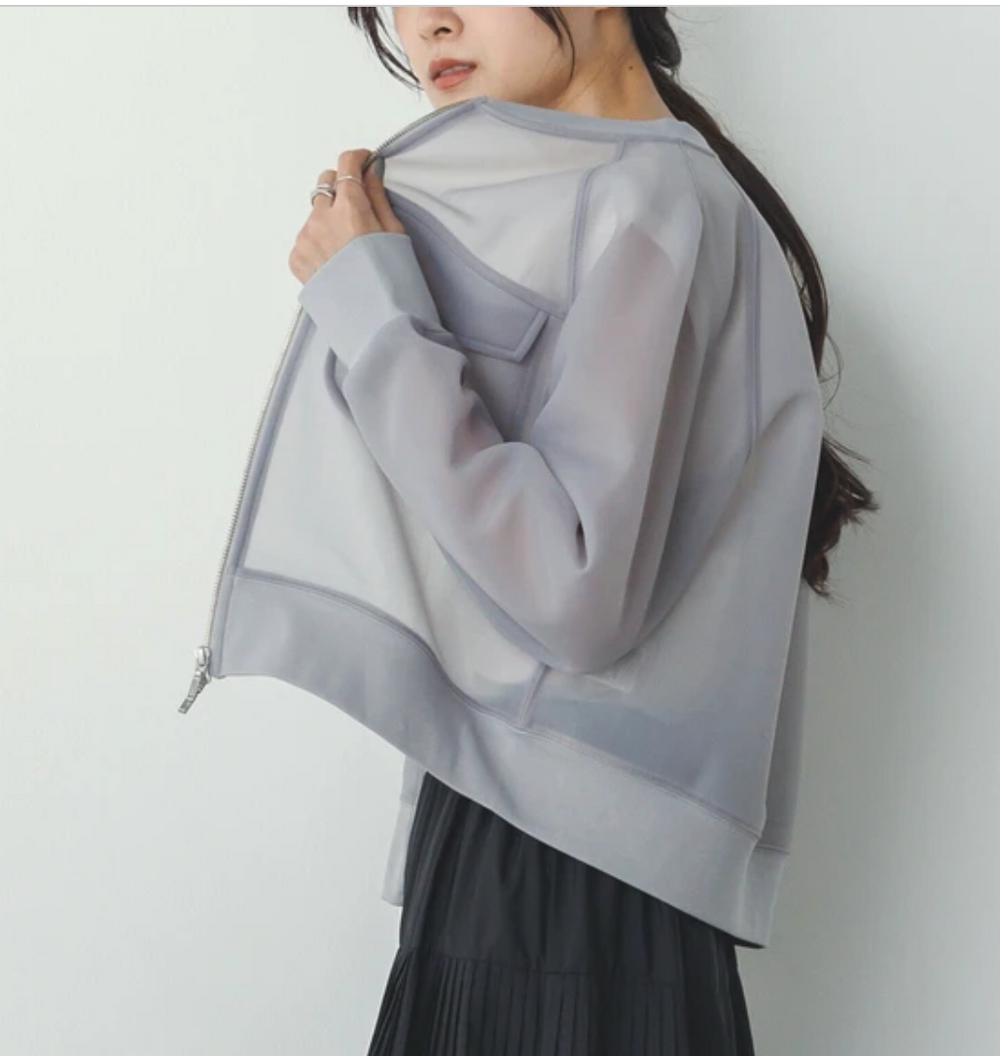 シアーダンボール ダブルジップアップ ブルゾン 2025新作 S/S