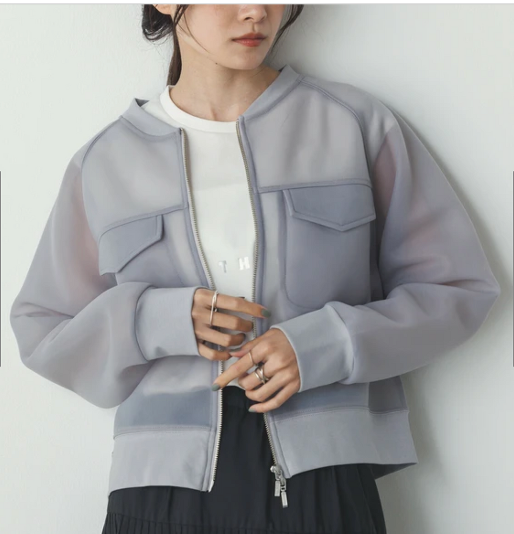シアーダンボール ダブルジップアップ ブルゾン 2025新作 S/S