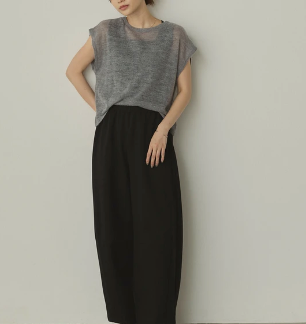 シアーアルパカ ニットトップス 2025新作 A/W