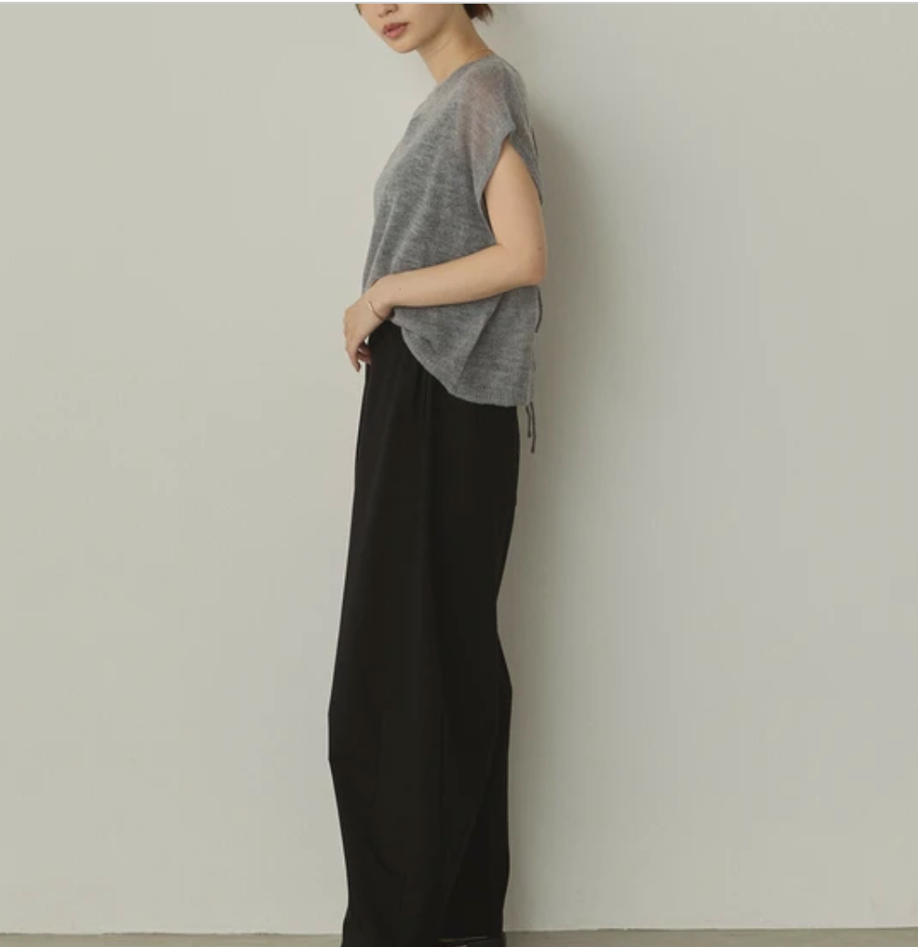 シアーアルパカ ニットトップス 2025新作 A/W