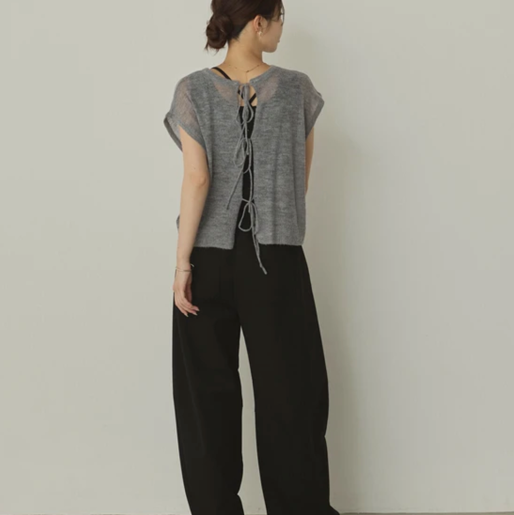 シアーアルパカ ニットトップス 2025新作 A/W