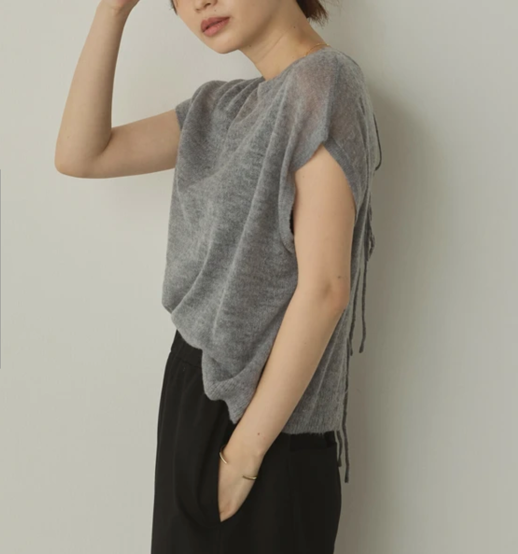 シアーアルパカ ニットトップス 2025新作 A/W
