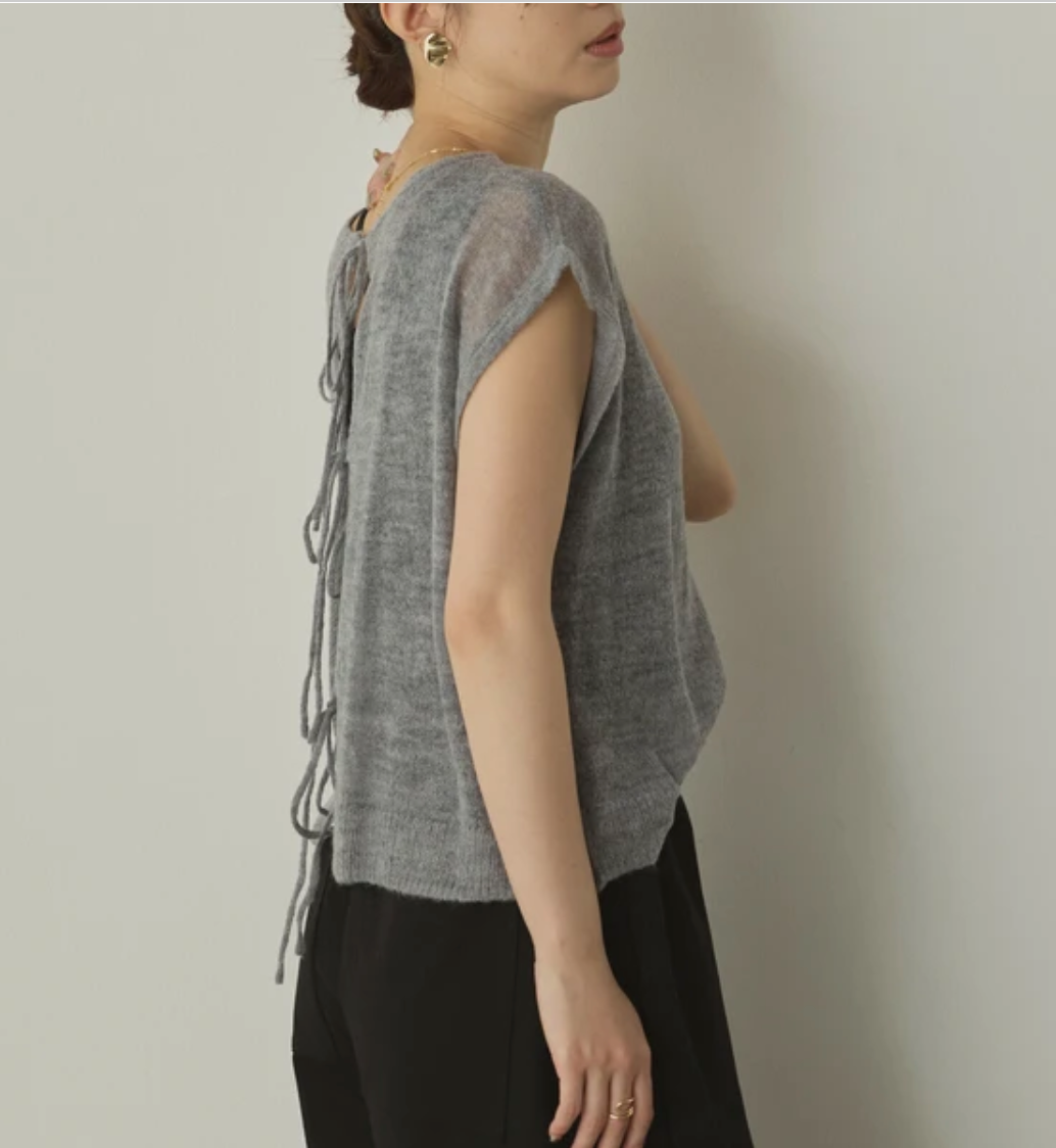 シアーアルパカ ニットトップス 2025新作 A/W