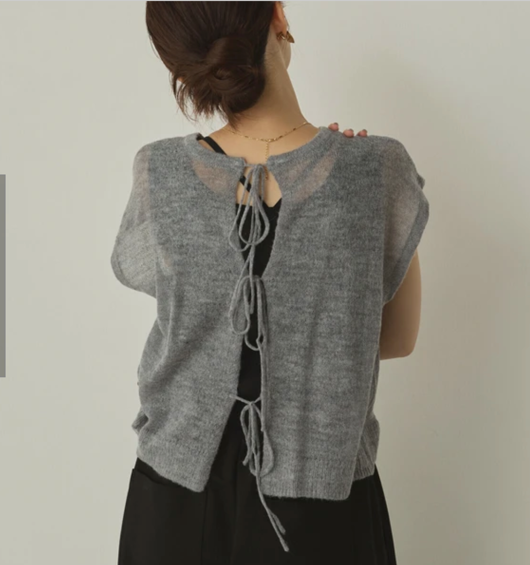 シアーアルパカ ニットトップス 2025新作 A/W