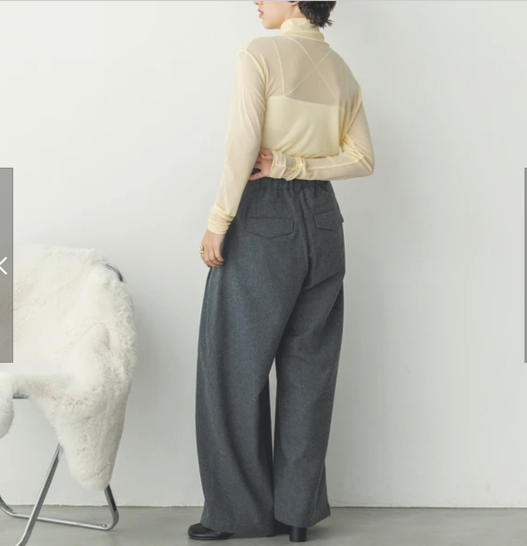 パワーネット フロントダブル タートルシアートップス 2025新作 A/W