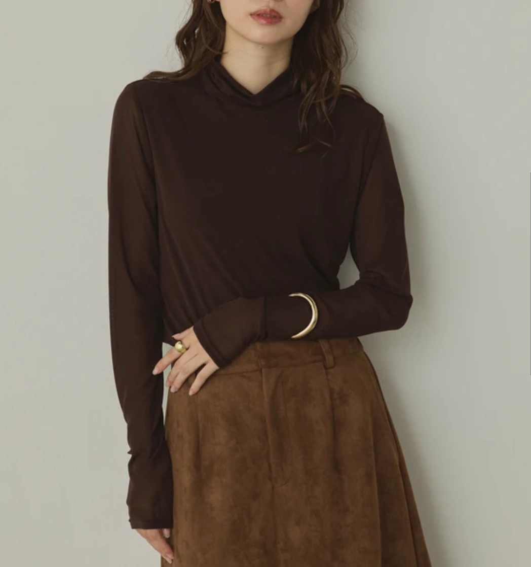 パワーネット フロントダブル タートルシアートップス 2025新作 A/W