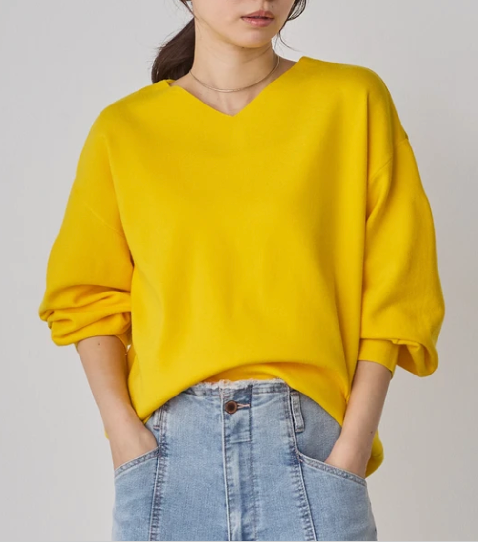 静電防止 やわもちヤーン ぽわん袖コクーンニット 2025新作 秋冬