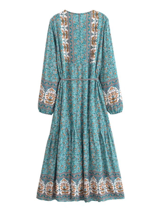 Preorder 2026 S/S  ボヘミアン フラワー ワンピース/ 3 色　 （予約販売 3月末頃発送予定）