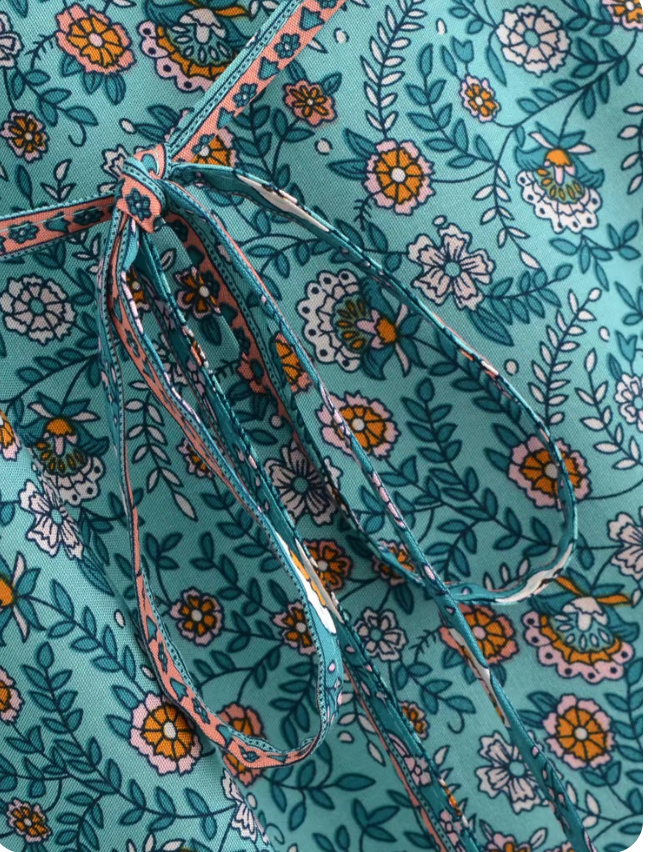 Preorder 2026 S/S  ボヘミアン フラワー ワンピース/ 3 色　 （予約販売 3月末頃発送予定）