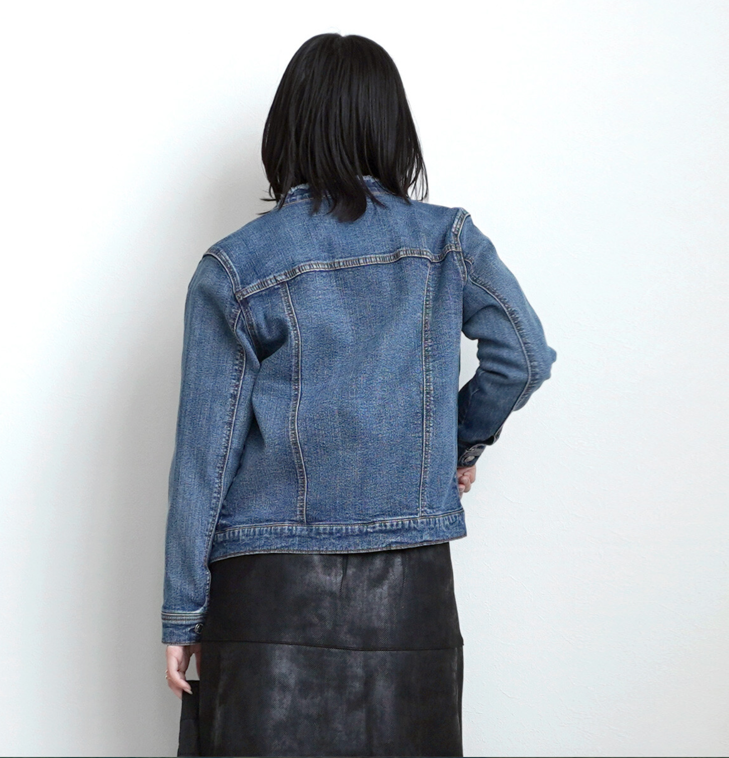 カットオフデニムジャケット ストレッチ Gジャン オールシーズン