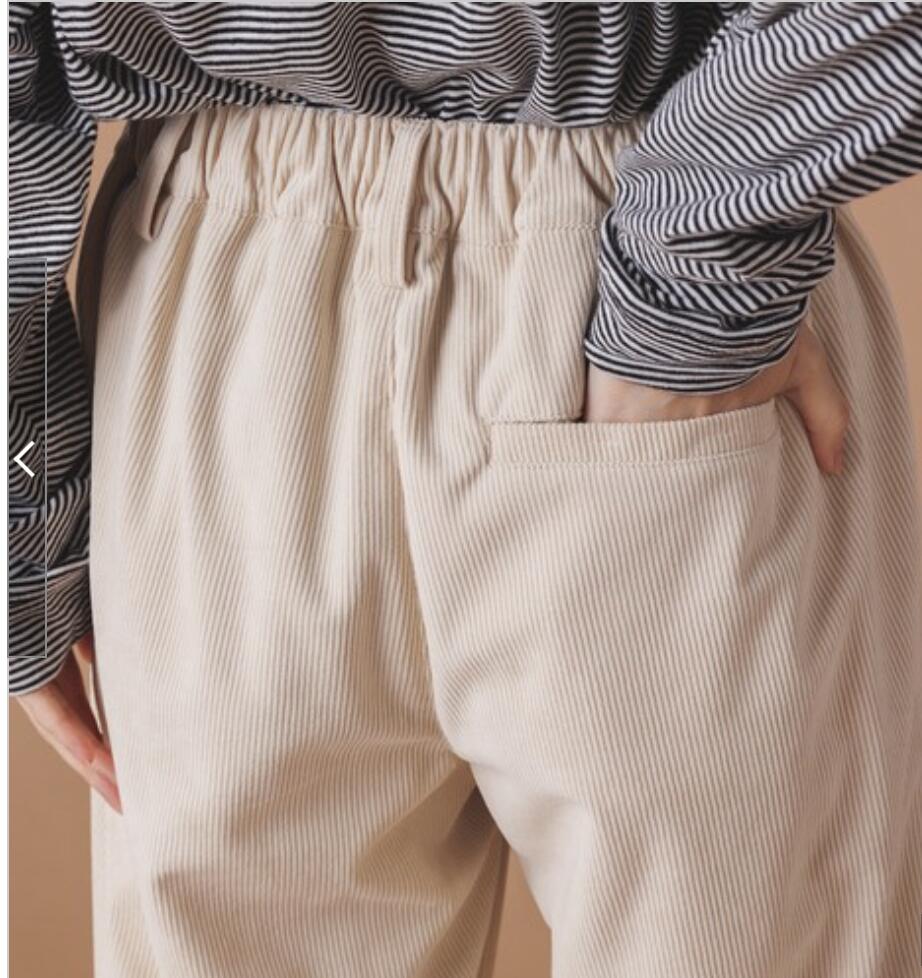 ストレッチコーデュロイ テーパードパンツ /4色