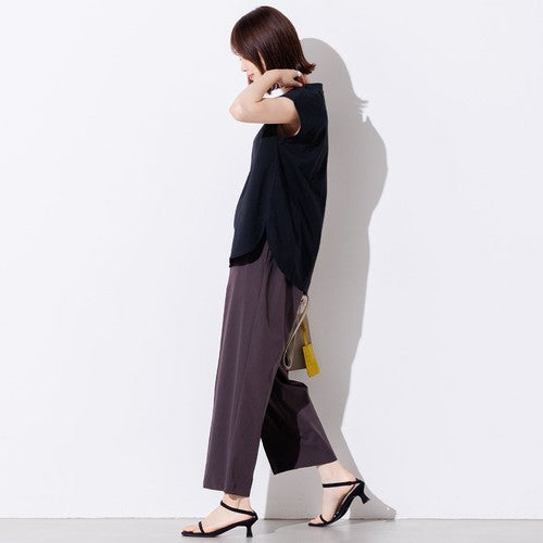 ▽接触冷感 センタータック ストレートパンツ