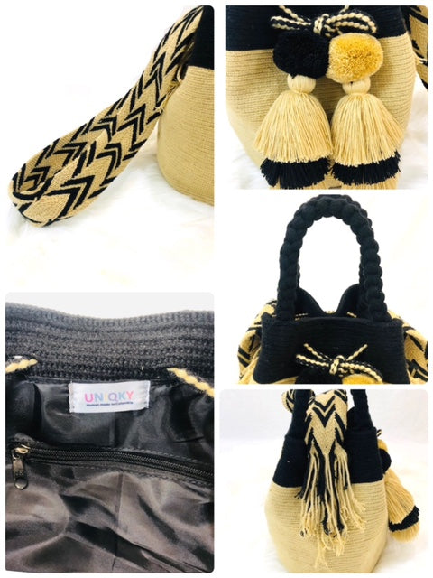 コロンビア製ワユーバッグ〈インナーポケット付き〉Wayuu Bags / Lサイズ2ways/全4 色