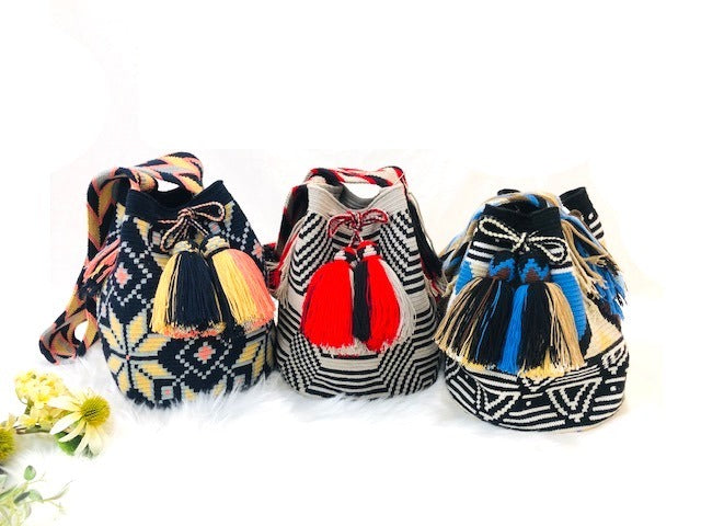 コロンビア製ワユーバッグ〈インナーポケット付き〉Wayuu Bag /L size 全3 色