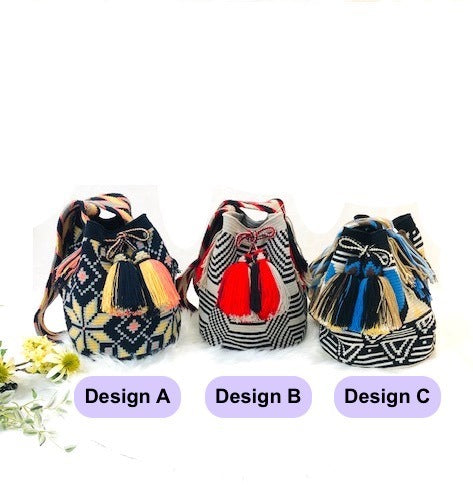 コロンビア製ワユーバッグ〈インナーポケット付き〉Wayuu Bag /L size 全3 色