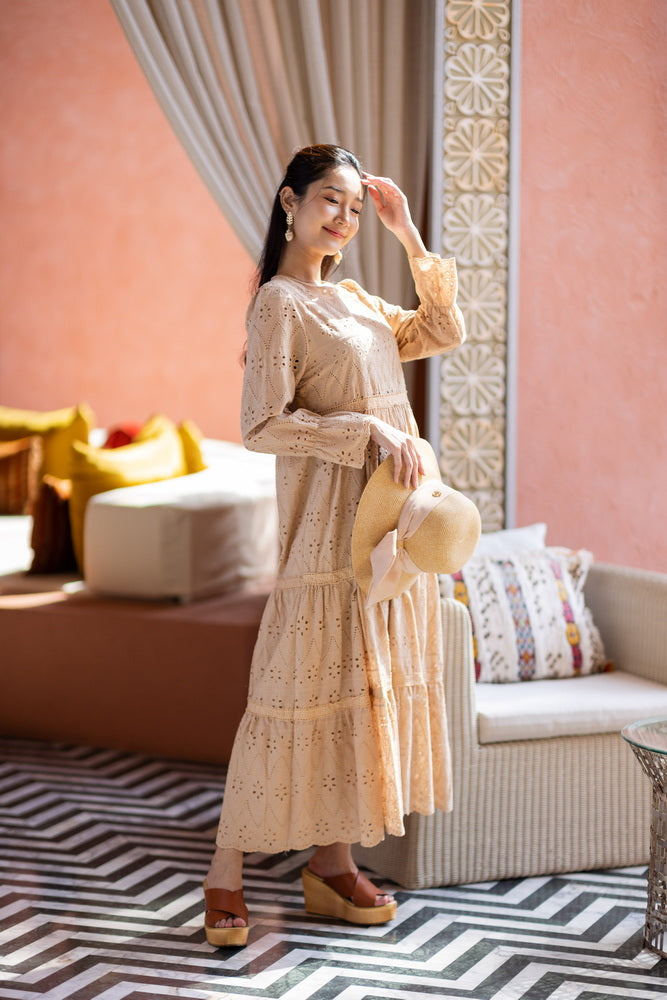 レース ロング丈ワンピース / レースワンピース/ロングワンピース  